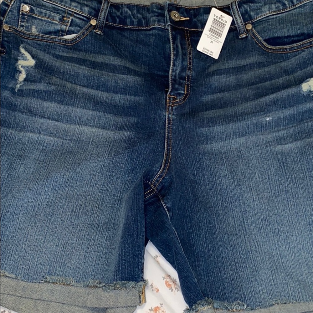 Distressed Jean Shorts
